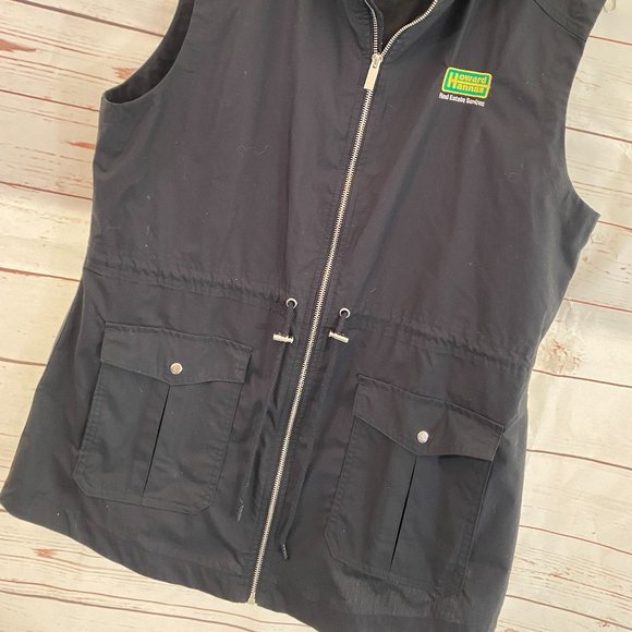 SOLD Howard Hanna Hooded Black Sleeveless Vest NWOT - Picture 6 of 9